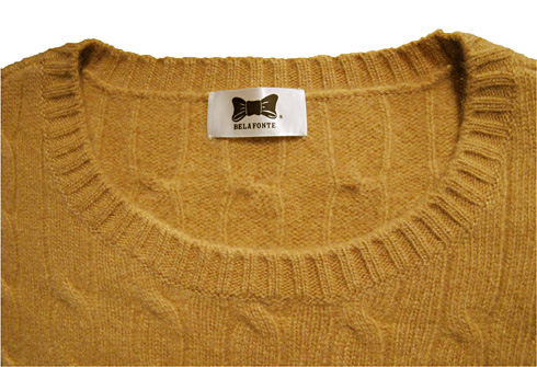 CABLE KNIT ( CASHMERE / WOOL )