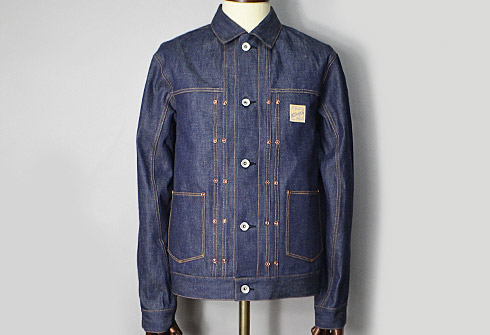 RAGTIME DENIM JACKET BUTTON FLY(BACK THE BELAFONTE STORE CHAIN EMB)