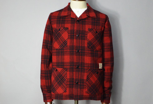CHECKED WOOL HOLLYWOOD LEISURE JACKET