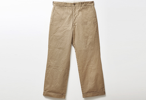 RAGTIME CHINO CLOTH TROUSERS(AGED)