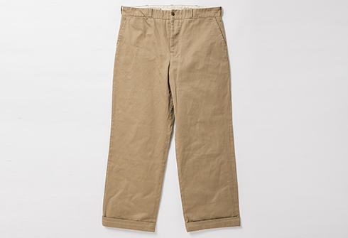 RAGTIME CHINO CLOTH TROUSERS with CINCH BACK